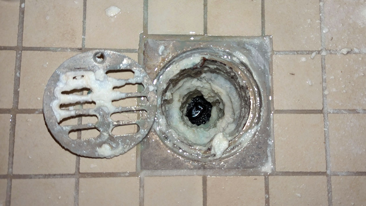 Clogged Shower Drain