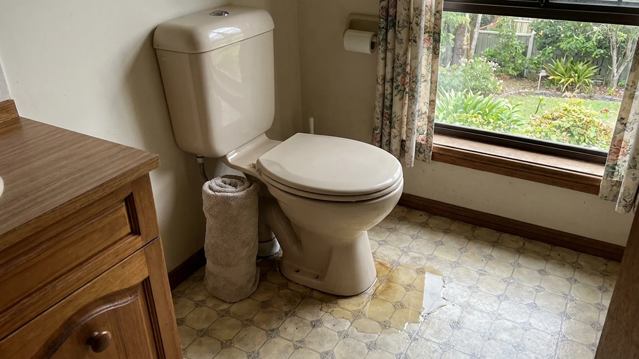 Toilet-leaking-from-base